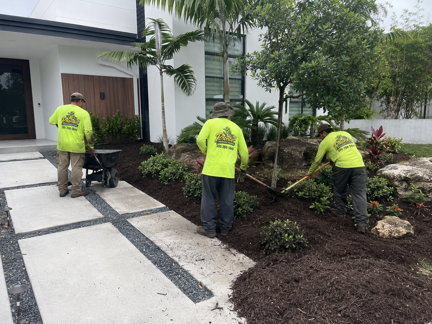 Landscaped residential property