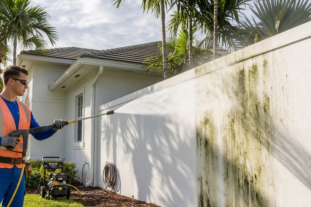 Residential exterior cleaning